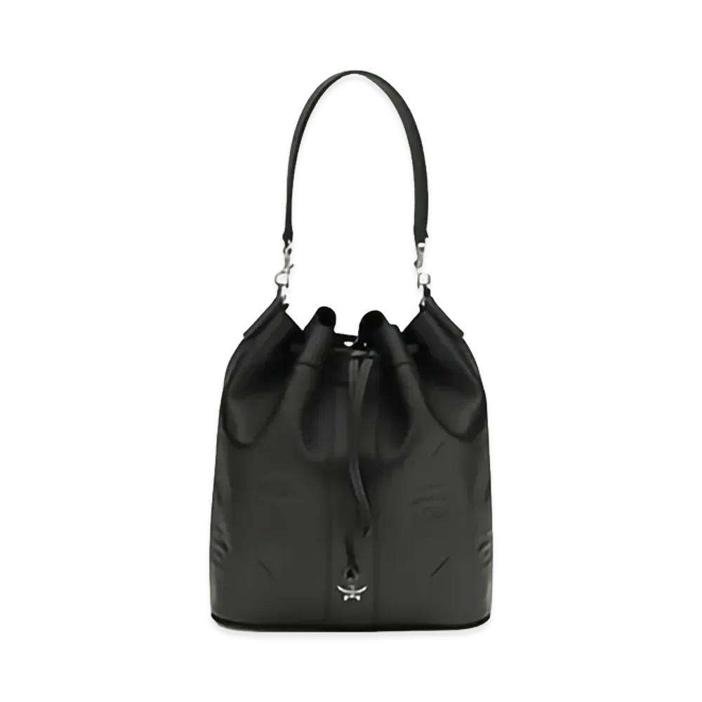 MCM Women's Leather Bucket Bag "Black"