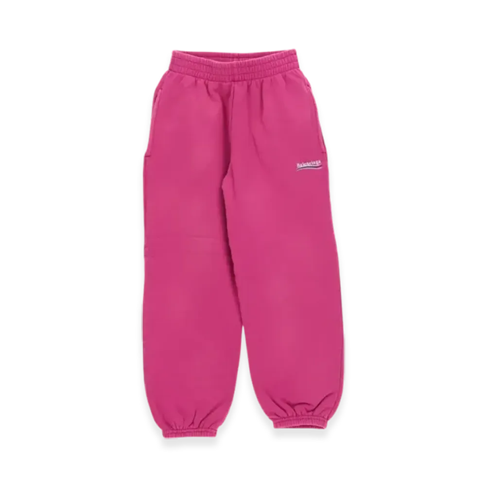 BALENCIAGA Political Campaign Jogging Pants "Dark Pink"
