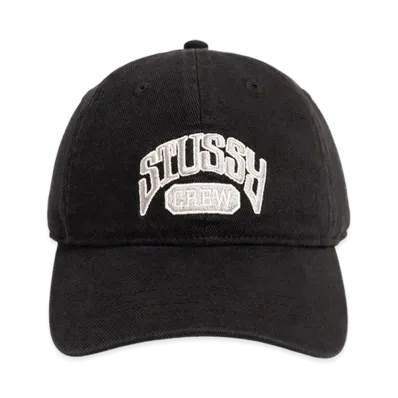 Stussy Low Profile Crew Strapback "Black"
