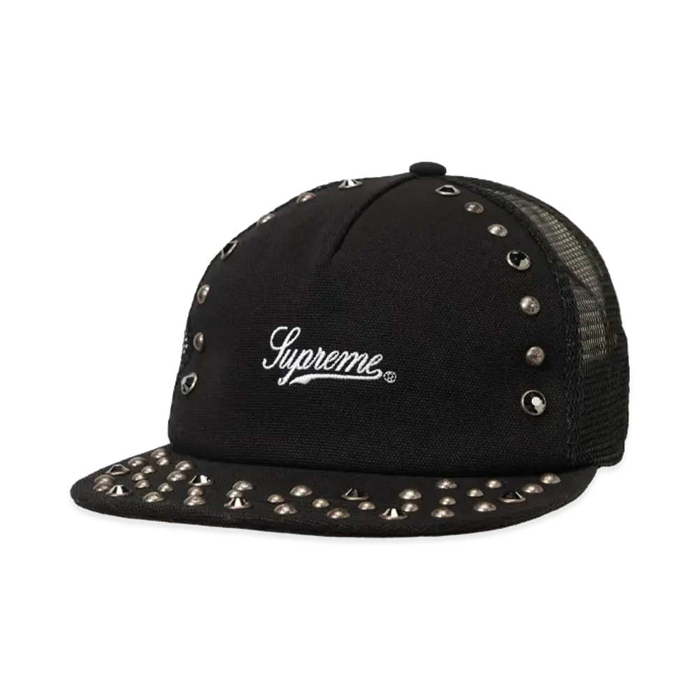 Supreme x b.b. Simon Studded Mesh Back 5-Panel "Black"