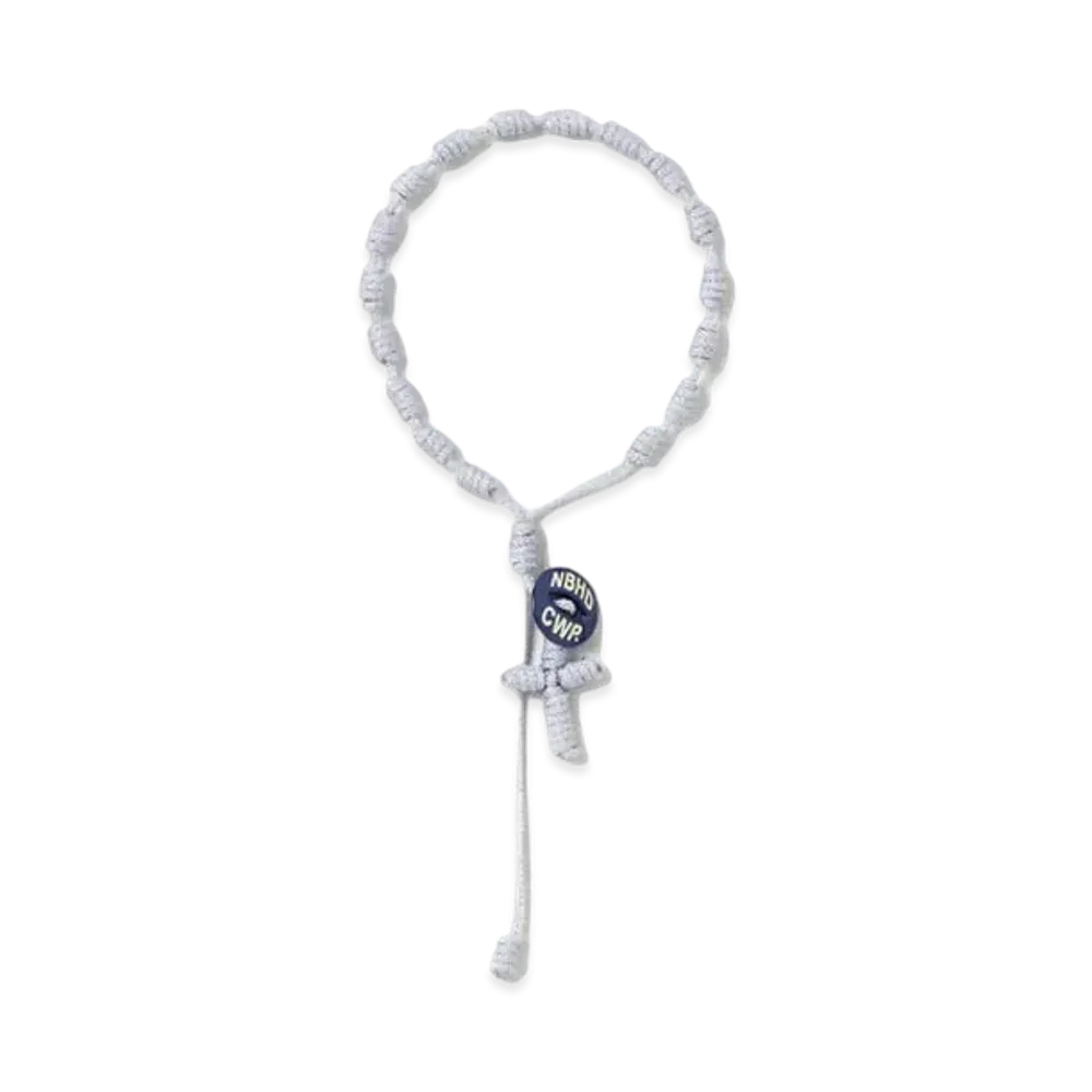 NEIGHBORHOOD Cord Cross Bracelet "Gray"
