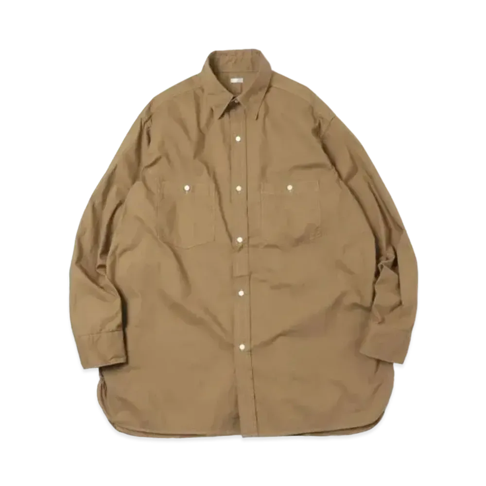 A.PRESSE Over Dyeing Military Shirt "Beige"