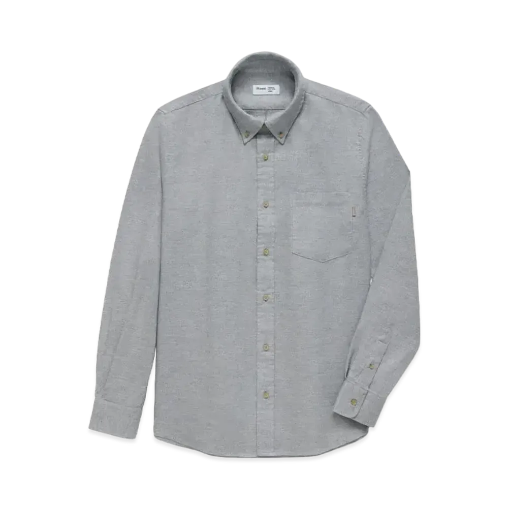 JJJJound Lightweight Flannel Shirt "Light Grey"