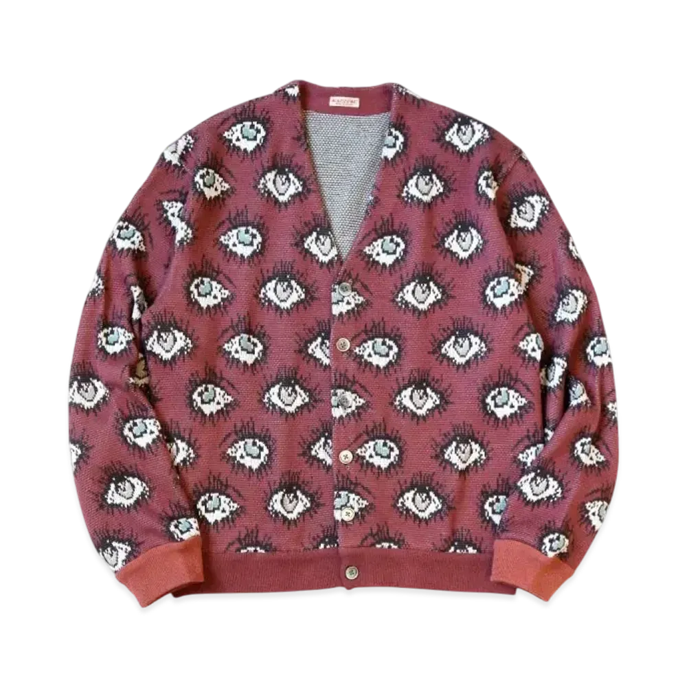KAPITAL 8G Jacquard Knit Speakeasy Short Cardigan "Enji"