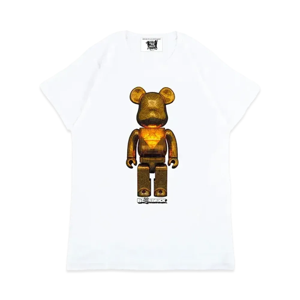 Bearbrick MLE Yu-Gi-Oh Duel Monsters BE@RTEE "Millennium Puzzle/White"