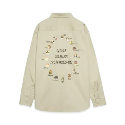 Supreme Our Lady Work Shirt "Khaki"