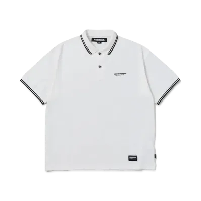 NEIGHBORHOOD Pique Line Poloshirt SS "White"