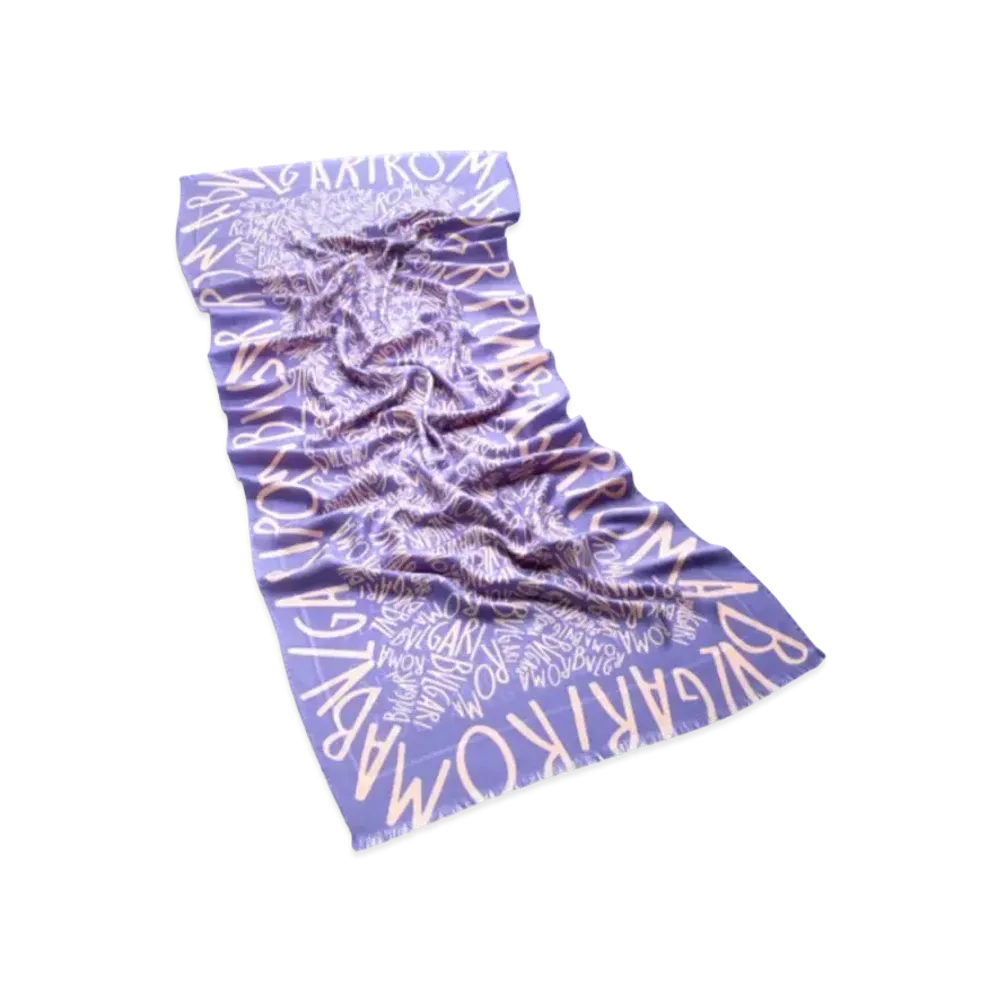 BVLGARI Logomania Stole "Purple"