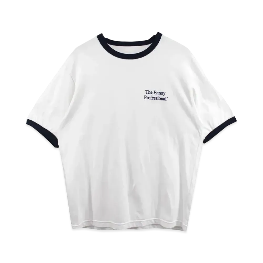 ENNOY 20SS Ringer Tee "White" SS20BRENCT04AM