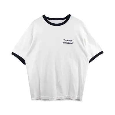 ENNOY 20SS Ringer Tee "White" SS20BRENCT04AM