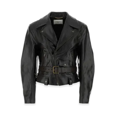 Saint Laurent Women's Leather Jacket "Black"