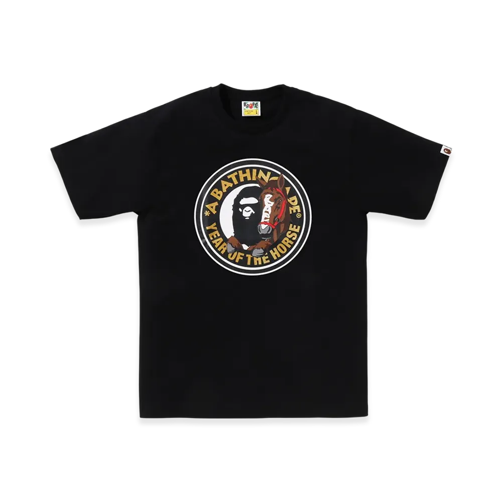 A BATHING APE Year Of The Horse Tee "Black"