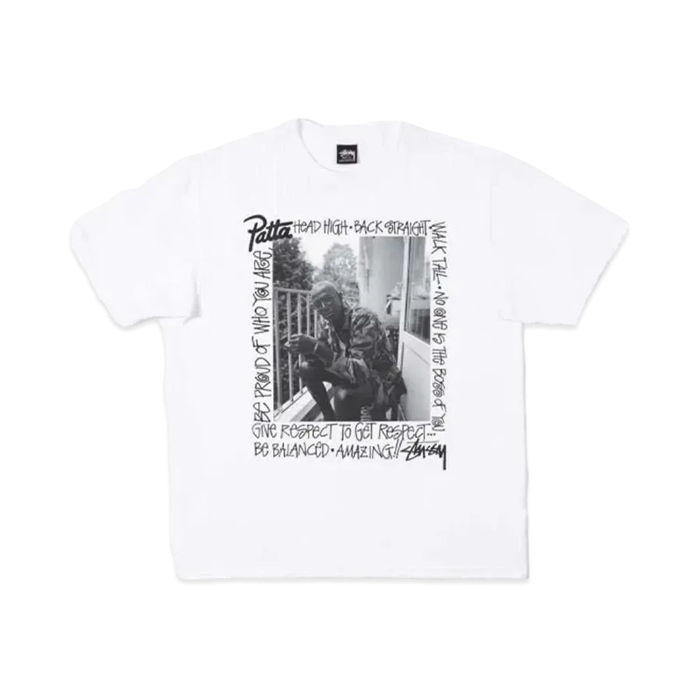 Stussy x Patta Respect Tee "White"