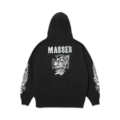 MASSES SWEAT HOODED IRONBITE "BLACK"