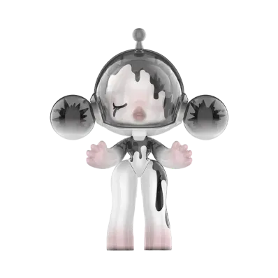 POP MART "MEGA COLLECTIONS" 1000% alpha SKULLPANDA BETWEEN LIGHT AND DARK