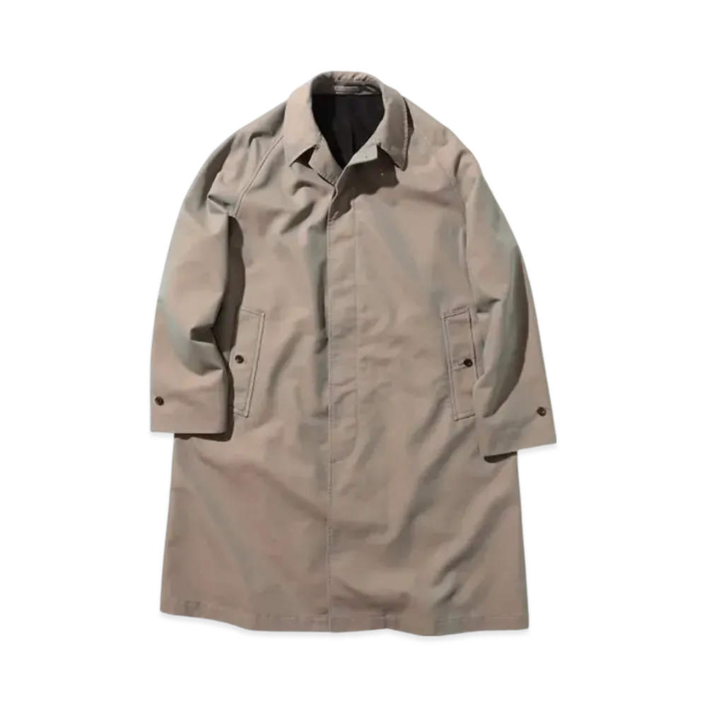 BEAMS Balmacaan Coat T/C Gabardine "Olive"