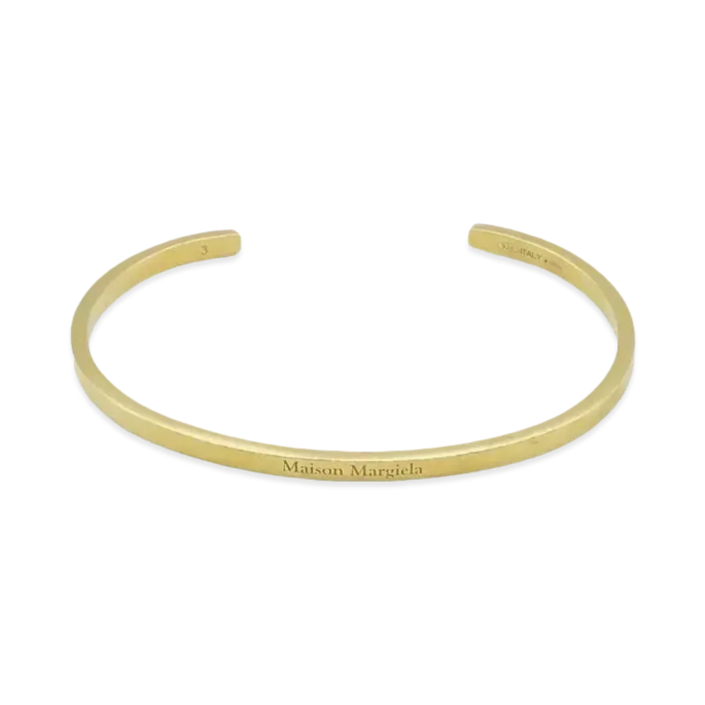 Maison Margiela Cuff "Yellow Gold Plating Burattato"