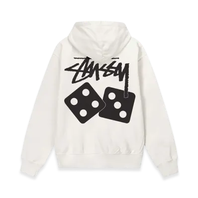 Stussy Dice Pigment Dyed Hoodie "Natural"