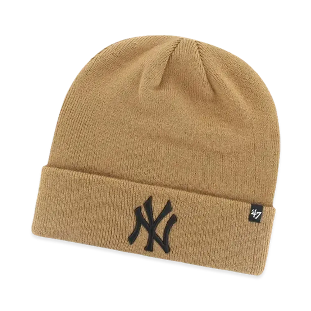 47 MLB Raised Cuff Knit "NY Camel"