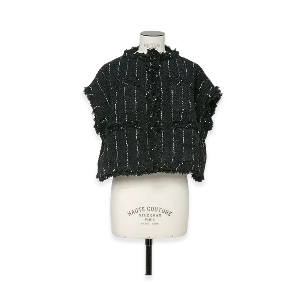 sacai Tweed Vest "Black"