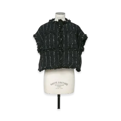 sacai Tweed Vest "Black"