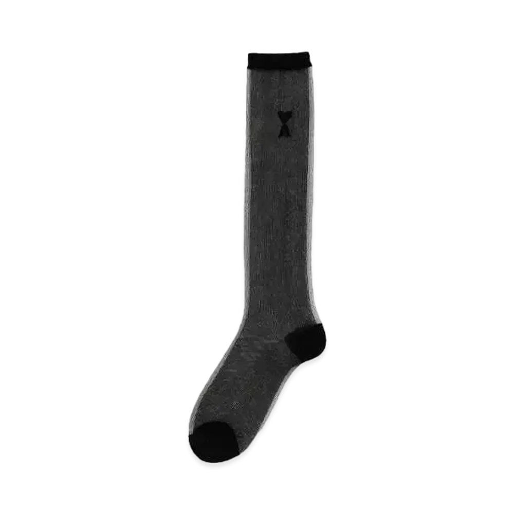 AMI PARIS Ami de Coeur See Through Socks "Black"