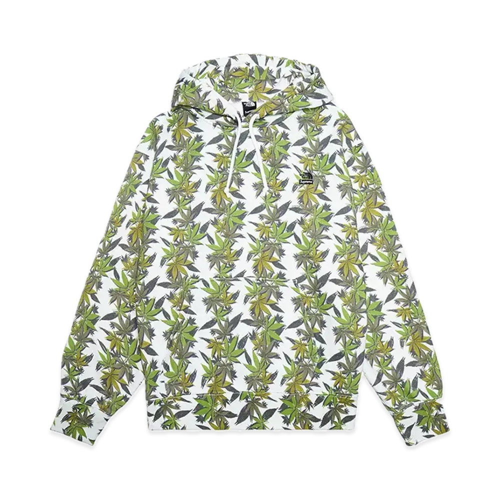 Supreme x The North Face Leaf Hooded Sweatshirt "White"