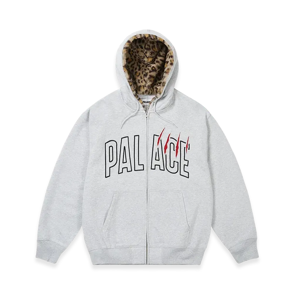 PALACE Claw Zip Hood "Grey Marl"