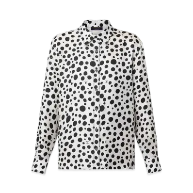 Louis Vuitton x Yayoi Kusama Infinity Dots Silk Shirt "Noir"