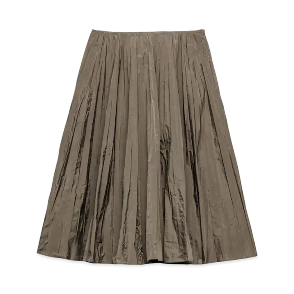 PRADA Women's Technical Fabric Skirt "Gray"