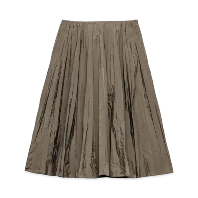 PRADA Women's Technical Fabric Skirt "Gray"
