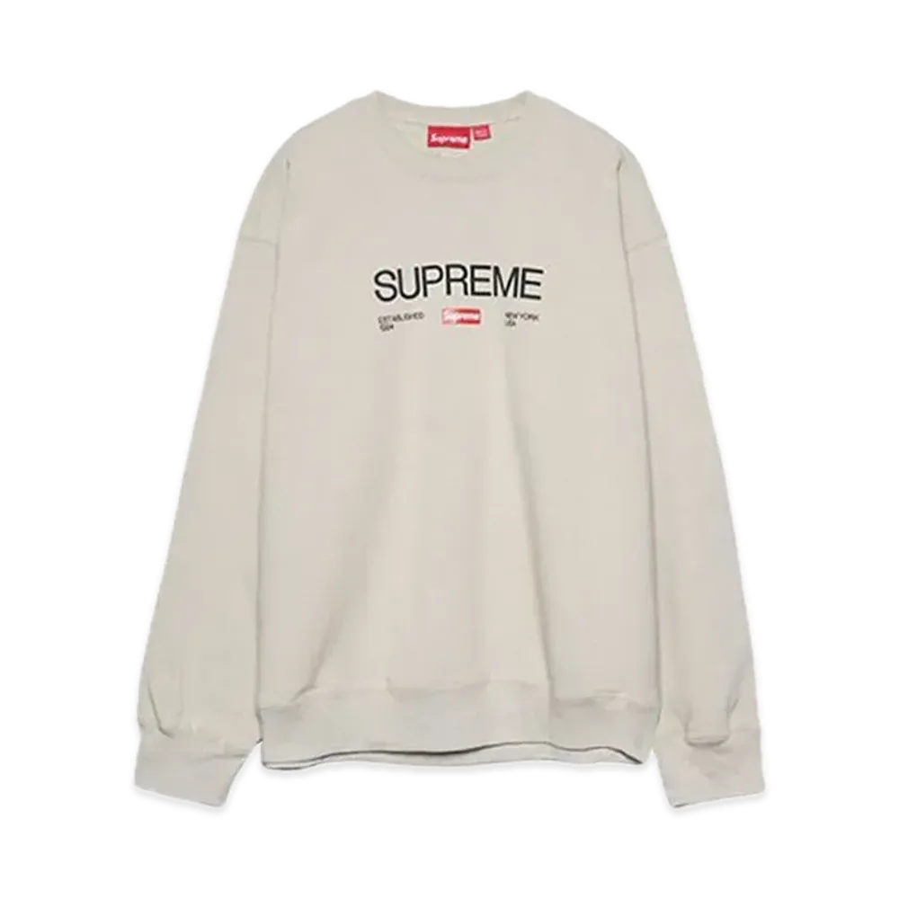 Supreme Established Crewneck "Clay"