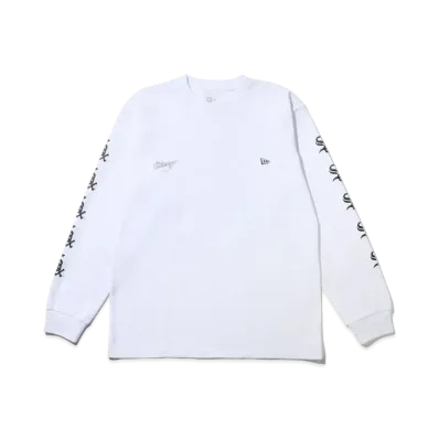NEW ERA MLB Apparel Regular Fit Long Sleeve Cotton T-Shirt Chicago White Sox "White"