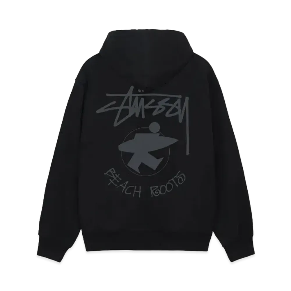 Stussy Beach Roots Zip Hoodie "Black"
