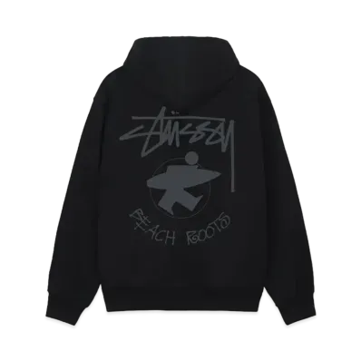 Stussy Beach Roots Zip Hoodie "Black"