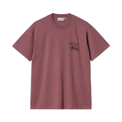 Carhartt S/S Stamp T-Shirt "Dusty Fuchsia/Black"
