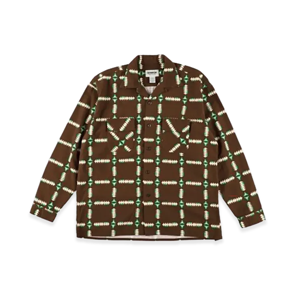BOW WOW Navajo Print Flannel Shirt "Brown"