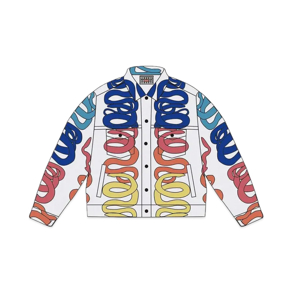 Supreme x HYSTERIC GLAMOUR Snake Denim Trucker Jacket "White"