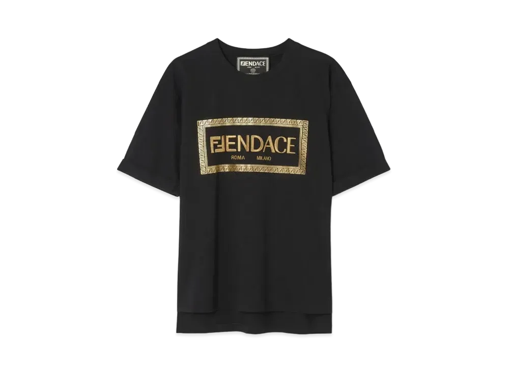 FENDI x Versace Fendace Logo T-Shirt "Black"