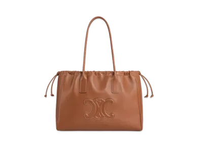 CELINE Cabas Drawstring Cuir Triomphe In Smooth Calfskin "Tan"