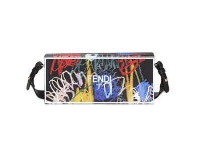 FENDI Horizontal Box Leather Bag Print "Multicolor"