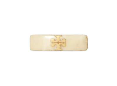 Tory Burch Kira Small Barrette "Tory Gold/Ivory"