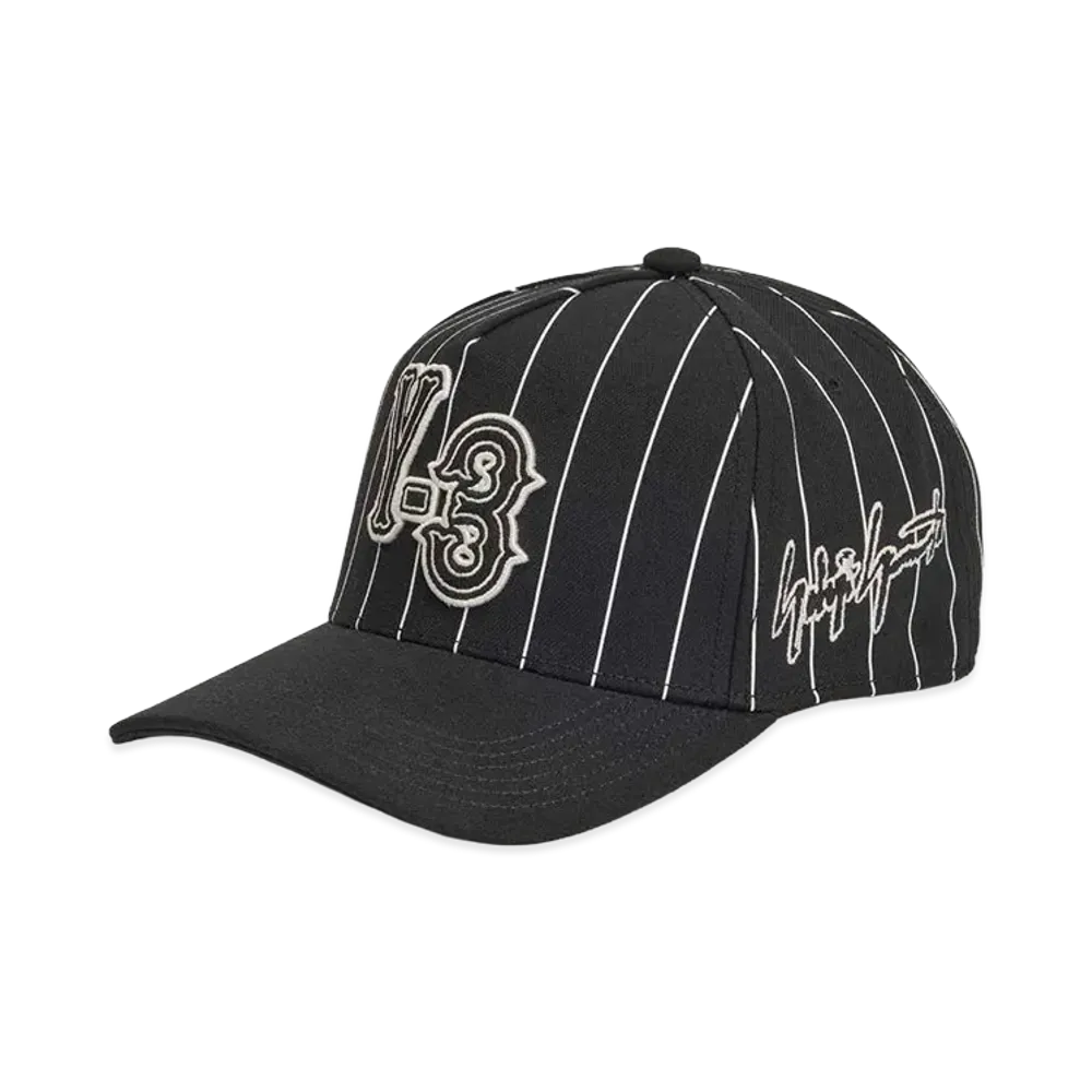 Y-3 Pinstri Cap "Black"