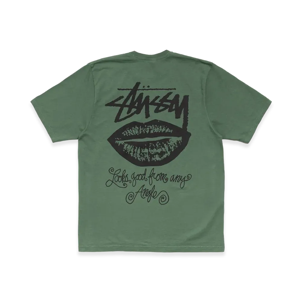 Stussy Any Angle Tee Pigment Dyed "Pine"