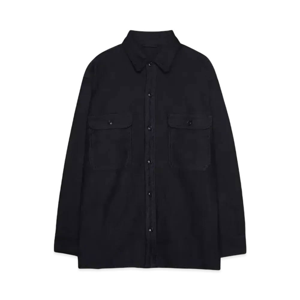 PORTER CLASSIC MOLESKIN SHIRT "BLACK"