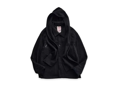 NICENESS Borland Wool Fleece Overshirt Coat "Gray"