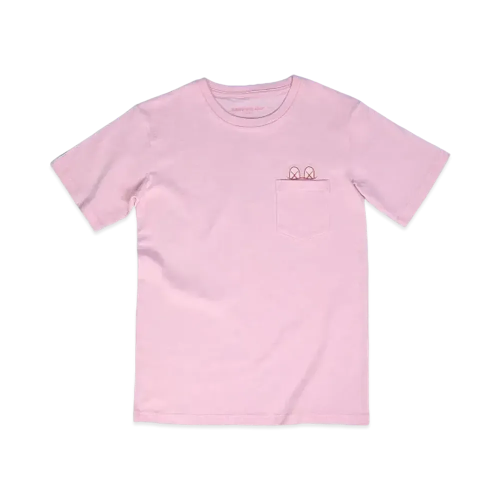 KAWS HOLIDAY Japan Pocket T-Shirt "Pink"