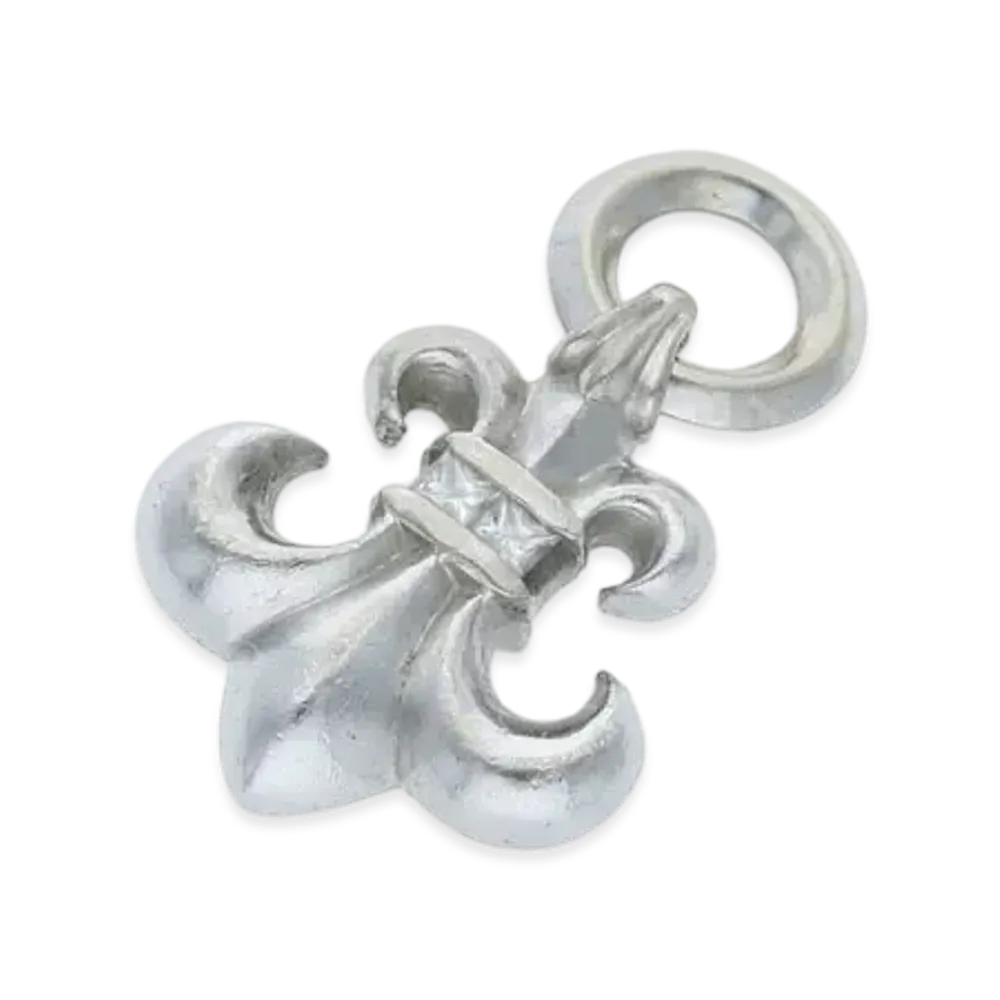 Chrome Hearts 18K BS Flare Diamond Charm "White Gold"