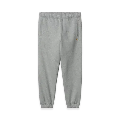 Carhartt WIP Chase Sweat Pant "Grey Heather/Gold"