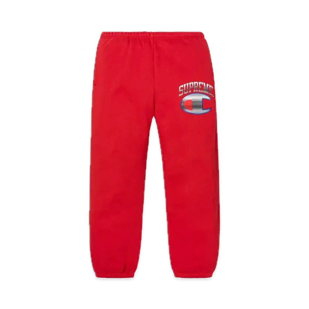Supreme x Champion Chrome Sweatpant "Red"
